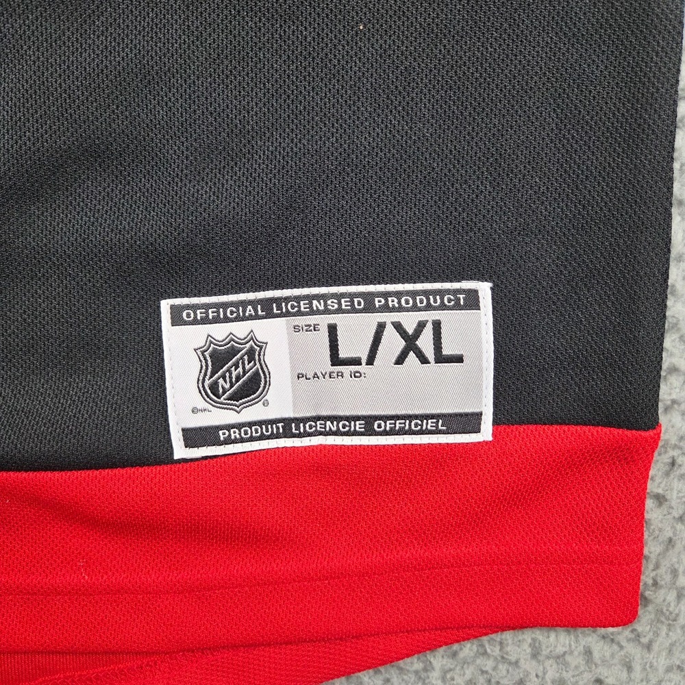 Chicago Blackhawk Retro Reverse Jersey Youth L/XL Black Red NHL Hockey Blank NEW - Picture 3 of 10